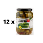 Marinuoti agurkai Taste Land, 670 g / 370 g x 12 vnt. pakuotė