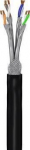 Cat7 S/ftp Awg 23/1 Pe kabel, 50m, juodas