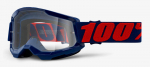 Sniego akiniai MX 100% Starta 2, mėlyni/raudoni