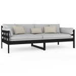 Sofa, juoda/pilka