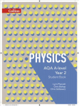 AQA A Level Physics Year 2 Student Book, Year 2, AQA A-level Physics Year 2 Student Book