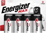 Energizer Max D (r20) baterijos, 4 vnt.