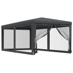 Proginė palapinė su 6 sienomis, HDPE, 3x6m, antracito spalva, Antracito