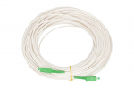 Extralink SC/APC-SC/APC | Patchcord | LSOH, vieno reimo, paprastas, G.657A2, 3 mm, 10 m, baltas, Native, Native