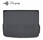 Guminis bagažinės kilimėlis AUDI A6 C6 2004-2011 (universal, without niches) black /6030031