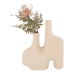 Keramikinė smėlio spalvos vaza Duo 27cm