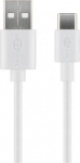 Goobay Usb-c įkrovimo ir sinchronizavimo kabelis, 2m, baltas