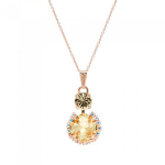 Kaklo papuo&scaron;alas moterims Diamond Sky Glare (Jonquil) su Preciosa&trade; kristalais DS01K493