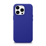Magnetinis odinis dėklas iPhone 14 Pro Max su MagSafe, mėlynas