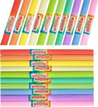 Starpak gofruotas popierius, 10 pastelinių spalvų, 200x50 cm