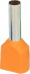 Dviguba izoliuota kabelio mova 4 mm2, 25 vnt., oranžinė