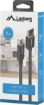 Lanberg Usb-a į Usb-c 2.0 kabelis, 1m, juodas, Quick Charge 3.0