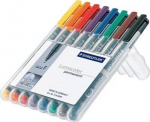 Staedtler Lumocolor permanentiniai markeriai, 8 spalvų