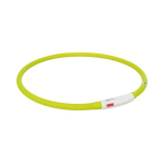 Trixie LED antkaklis USB, silikonas, XS-XL 70cm/10mm, žalias