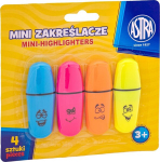 Markeriai Astra Mini, 4 vnt.