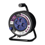 MINI ilgintuvas 4 lizdai 2P+Z 15 m OR-AE-1339/G(GS) schuko pilka