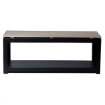 Suoliukas su vieta malkoms Esschert Design, Juoda