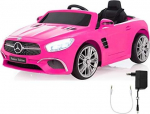 Vaiki&scaron;kas elektromobilis Jamara Mercedes-benz Sl 400, rožinis