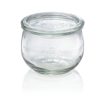 Weck stiklainiai su dangteliais, 6x580 ml