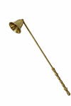 Vintažinis žvakių gesintuvas i&scaron; žalvario, antikvarinis, 29 cm