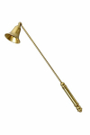 Didelis vintažinis žvakių gesintuvas i&scaron; žalvario, antikvarinis, 37 cm