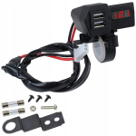USB lizdas su voltmetru ME Premium, 1 vnt.