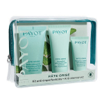 Veido priežiūros rinkinys mi&scaron;riai-riebiai odai Payot Pate Grise: putojantis veido gelis Nettoayante, 50 ml + veido gelis Matifiant Anti-imperfections, 30 ml + veido kaukė Charbon Masque, 15 ml