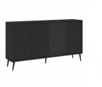 Komoda Intermeble Barcelona 3D3S, juoda