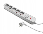 Apsauginis prailgintuvas 5 lizdai, 3m, 2300w su jungikliu