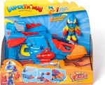 Žaislų rinkinys SuperThings Wild Eagle Jet su figūrėlėmis, interaktyvus lėktuvas