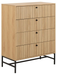 Komoda Actona Albany, 80,6x40x100 cm, ruda