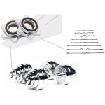 Chromuota veržlė Beste Sporting, sidabro spalvos