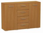 Komoda spinta HELENA 120 cm OLCHA 4 stalčiai