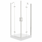 Du&scaron;o kabina su padėklu Kerra Flow, 80x80 cm