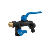 Čiaupas 1/2'' Bradas BLACK RAVEN NYLON / BRASS su 2x3/4'' i&scaron;or.sr.