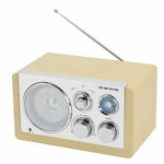 Radijas AM/FM - Denver - &Scaron;viesaus medžio modelis - AUX įvestis - AM/FM imtuvas - Ruda spalva