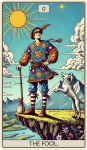 Dėlionė I&scaron; Medžio Tarot: The Fool (250 detalių) Fantasy Puzzles