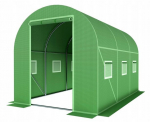 PVC arkinis &scaron;iltnamis su orlaidėmis 3x4.5 m
