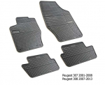 Guminiai kilimėliai PEUGEOT 307/ 308 2001-2008, 2007-2013