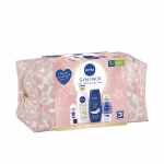 Kosmetikos rinkinys NIVEA GymPack 5 dalys Q10 stangrinamasis unisex kūno priežiūrai