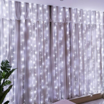 LED užuolaidų &scaron;viesos dekorui,  Baltas