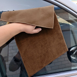 1vnt Dvipusė Mikropluo&scaron;to Languotyje &Scaron;luostė Langams Automobiliams Virtuvei 30x30CM,  Lengva kava