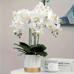 9 dalių 96cm drugelio orchidėjų dirbtinė puok&scaron;tė