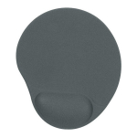 Ergonominis pelės kilimėlis su geliu Powerton, pilkos spalvos