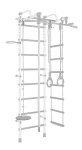 Sporto kompleksas (gimnastikos sienelė) RAINBOW PRO PASTEL, 230x52.5cm, -