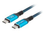 Lanberg Usb4 kabel C-c 2m 240w 8k 60hz juodai-mėlynas