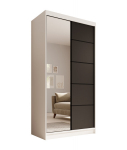 Spinta ADRK Furniture Laurencja 100, juoda/balta