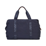 CHILDHOME DIDELIS MAMOS REIKMENŲ KREP&Scaron;YS MOMMY BAG SIGNATURE URBAN DARK GREY