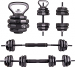 Cementinių hantelių rinkinys inSPORTline ON-X 6-in-1 40 kg