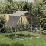 Vi&scaron;tienos bėgimas su stogu, 2,5x2x2,25m, galvanizuotas plienas